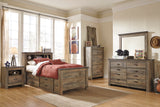 Trinell Brown Youth Bookcase Storage Platform Bedroom Set from Ashley - Luna Furniture