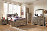 Trinell Brown Youth Bookcase Storage Platform Bedroom Set from Ashley - Luna Furniture