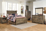 Trinell Brown Full Storage Platform Bed with 1 Large Drawer from Ashley Furniture - Luna Furniture