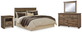 Trinell Brown King/California King Panel Headboard, Dresser, Mirror and Nightstand from Ashley Furniture - Luna Furniture