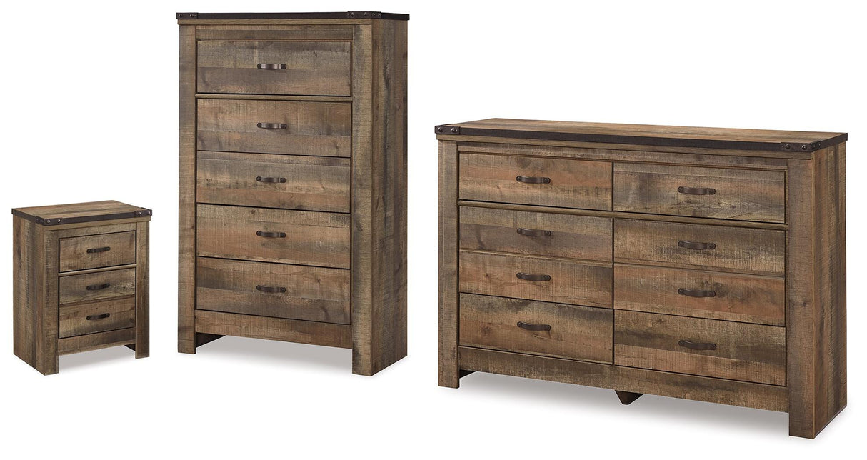 Trinell Brown Dresser, Chest and Nightstand from Ashley - Luna Furniture