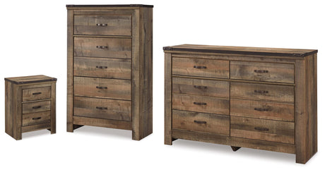 Trinell Brown Dresser, Chest and Nightstand from Ashley - Luna Furniture
