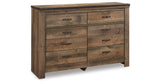 Trinell Brown Dresser from Ashley - Luna Furniture