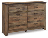 Trinell Brown Dresser, Chest and Nightstand from Ashley - Luna Furniture