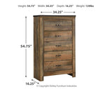Trinell Brown Chest of Drawers from Ashley - Luna Furniture
