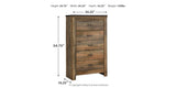 Trinell Brown Chest of Drawers from Ashley - Luna Furniture