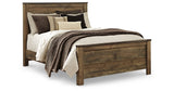 Trinell Brown Queen Panel Bed, Chest and 2 Nightstands from Ashley Furniture - Luna Furniture