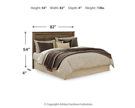 Trinell King/California King Panel Headboard Bed with Dresser in Brown from Ashley - Luna Furniture