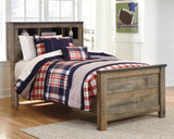 Trinell Brown Twin Bookcase Panel Bed from Ashley Furniture - Luna Furniture