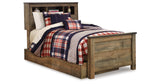 Trinell Brown Twin Bookcase Storage Platform Bed with 1 Large Drawer from Ashley Furniture - Luna Furniture