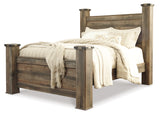 Trinell Brown Queen Poster Bed from Ashley Furniture - Luna Furniture