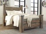 Trinell Brown Queen Poster Bed from Ashley Furniture - Luna Furniture