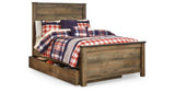 Trinell Brown Full Storage Platform Bed with 1 Large Drawer from Ashley Furniture - Luna Furniture