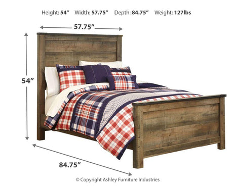Trinell Brown Full Panel Bed from Ashley Furniture - Luna Furniture