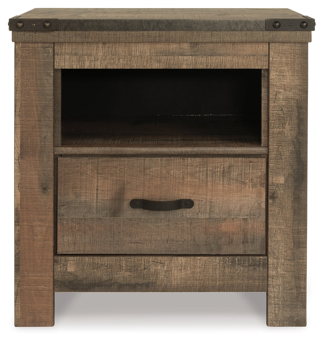 Trinell Brown King/California King Panel Headboard, Dresser, Mirror and Nightstand from Ashley Furniture - Luna Furniture
