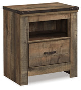 Trinell Brown King/California King Panel Headboard, Dresser, Mirror and Nightstand from Ashley Furniture - Luna Furniture
