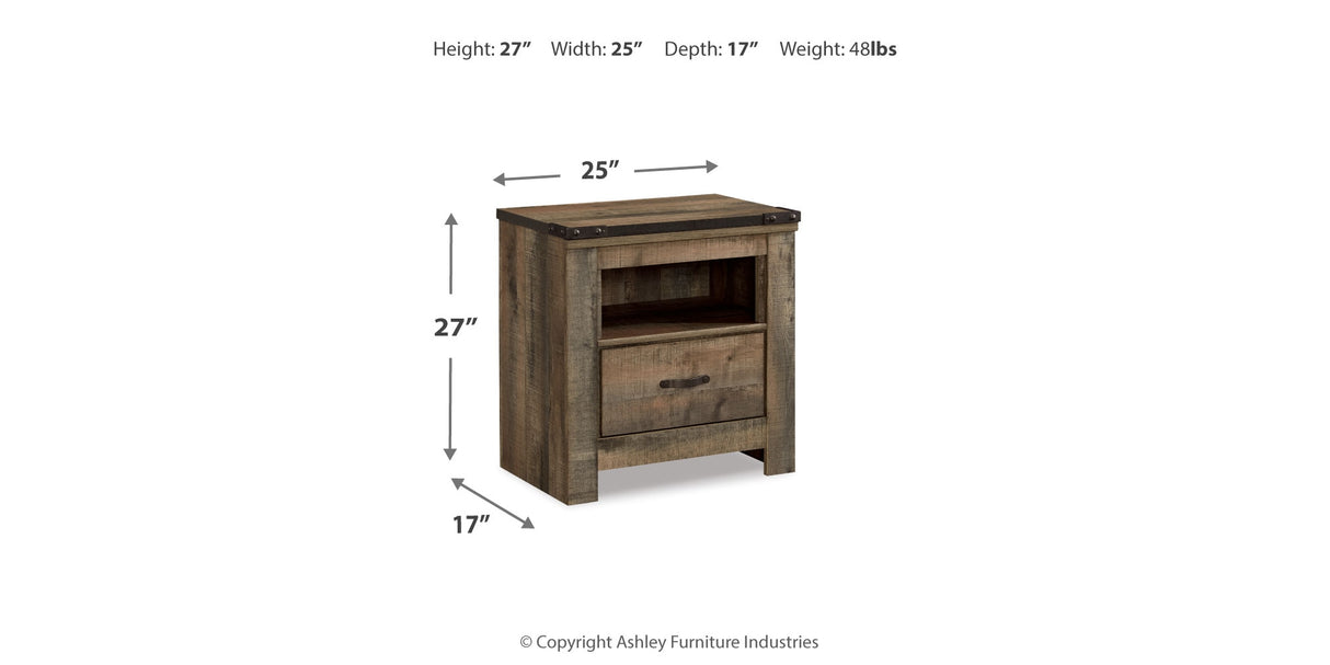 Trinell Brown Nightstand from Ashley Furniture - Luna Furniture