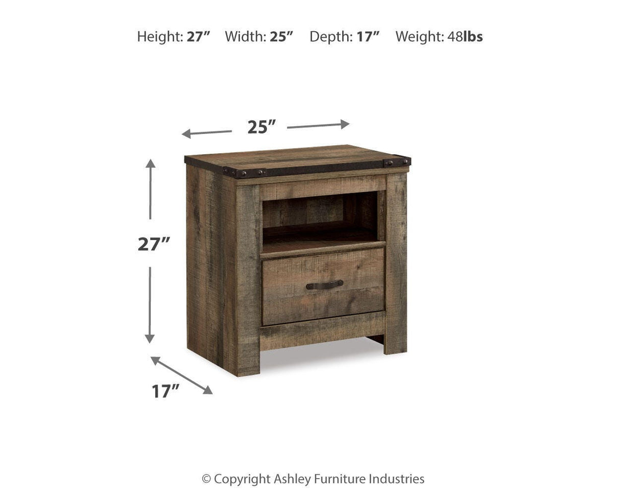 Trinell Brown Nightstand from Ashley Furniture - Luna Furniture