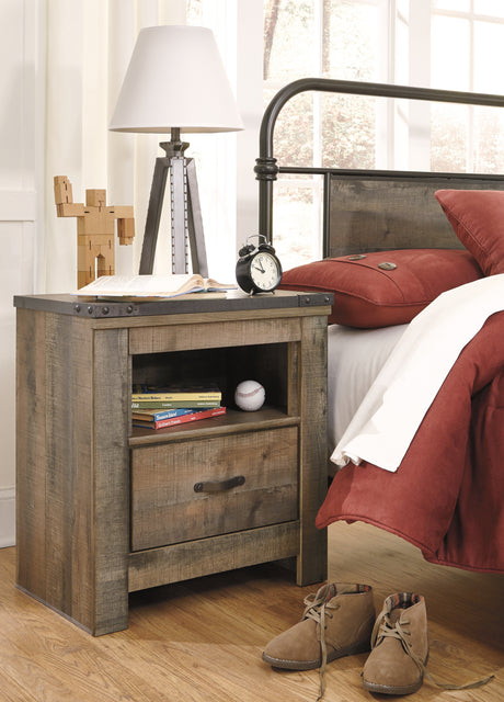 Trinell Brown King/California King Panel Headboard, Dresser, Mirror and Nightstand from Ashley - Luna Furniture