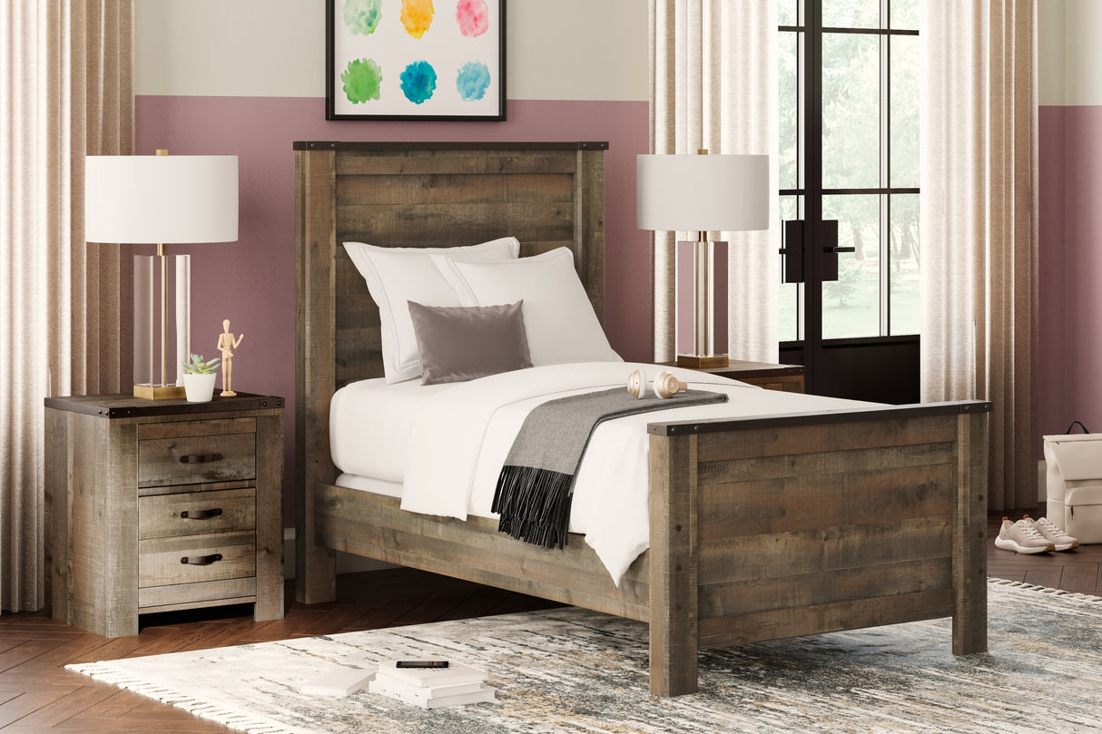 Trinell Brown Twin Panel Bed from Ashley Furniture - Luna Furniture