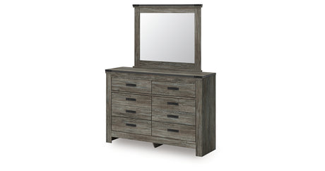 Frandern Full Bookcase Panel Bed with Storage, Dresser, Mirror and Chest from Ashley - Luna Furniture