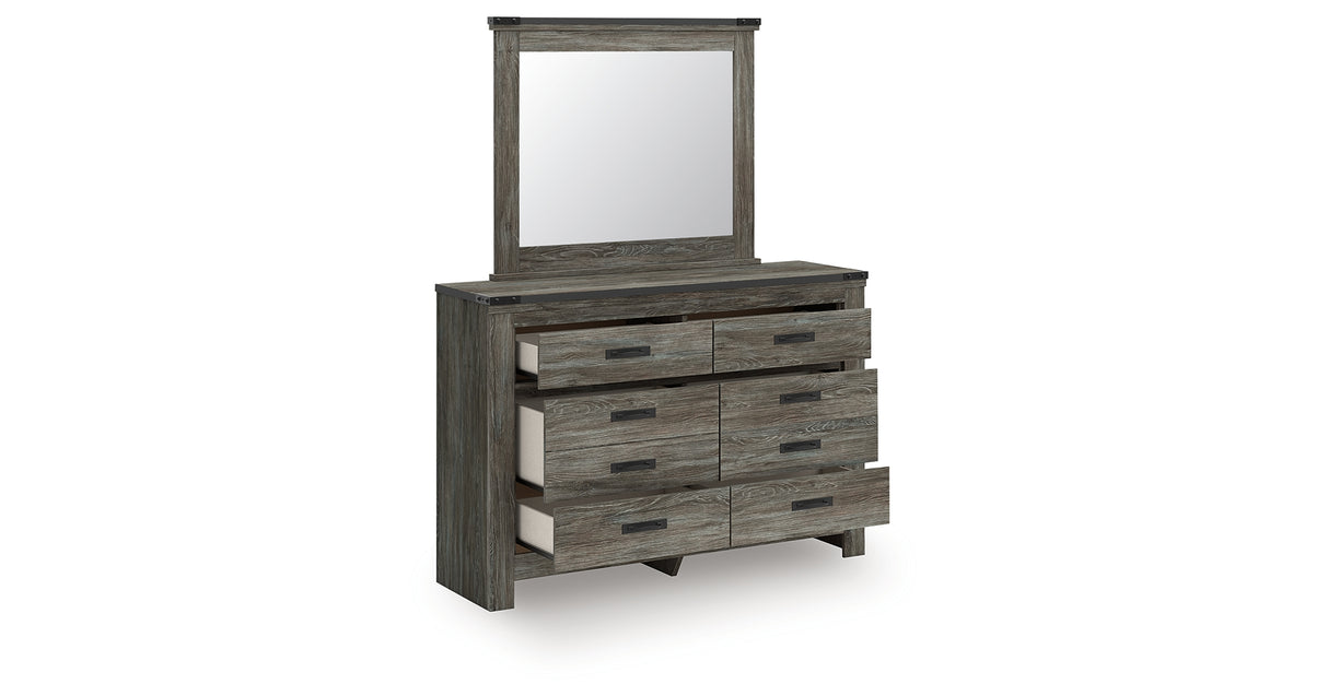 Frandern Queen Bookcase Bed, Dresser and Mirror from Ashley - Luna Furniture