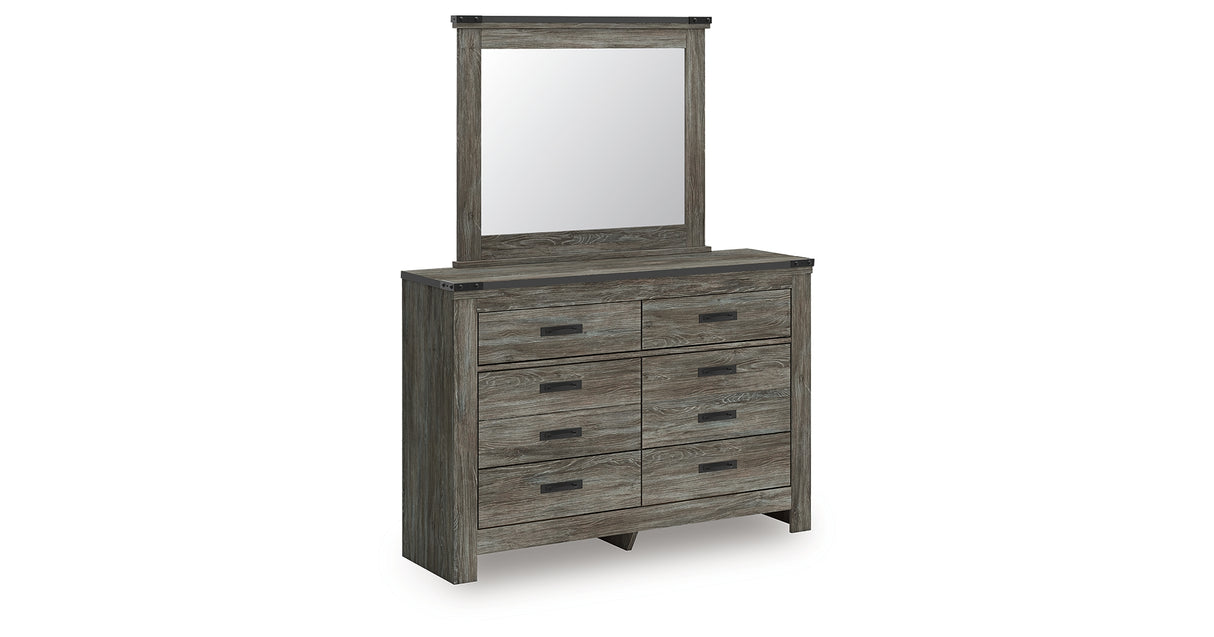 Frandern Gray Dresser and Mirror from Ashley Furniture - Luna Furniture