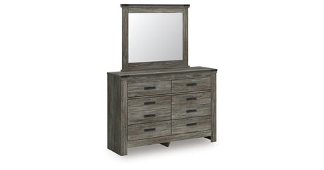 Frandern Gray Dresser and Mirror from Ashley Furniture - Luna Furniture