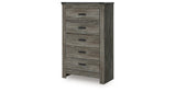 Frandern Gray Chest of Drawers from Ashley Furniture - Luna Furniture