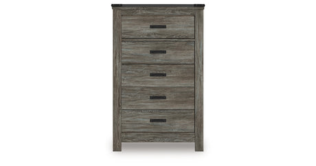Frandern Gray Chest of Drawers from Ashley - Luna Furniture