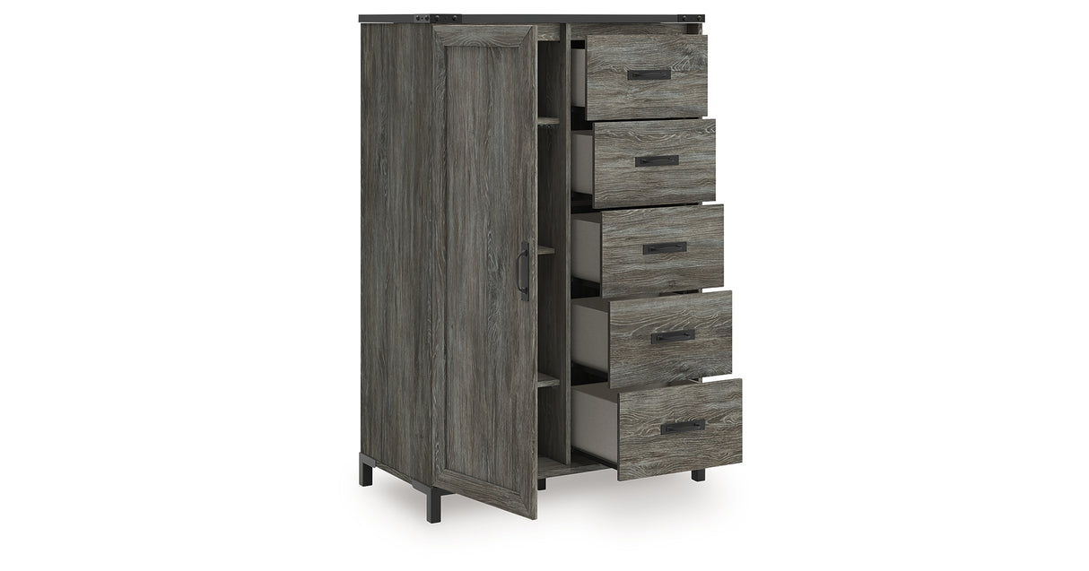 Frandern Gray Dressing Chest from Ashley Furniture - Luna Furniture