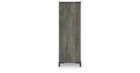 Frandern Full Bookcase Panel Bed with Storage, Dresser, Mirror and Chest from Ashley - Luna Furniture