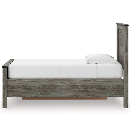 Frandern Black/Gray Youth Storage Platform Bedroom Set with 2 Drawers from Ashley - Luna Furniture