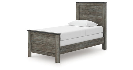Frandern Twin Panel Bed, Dresser and Mirror from Ashley Furniture - Luna Furniture
