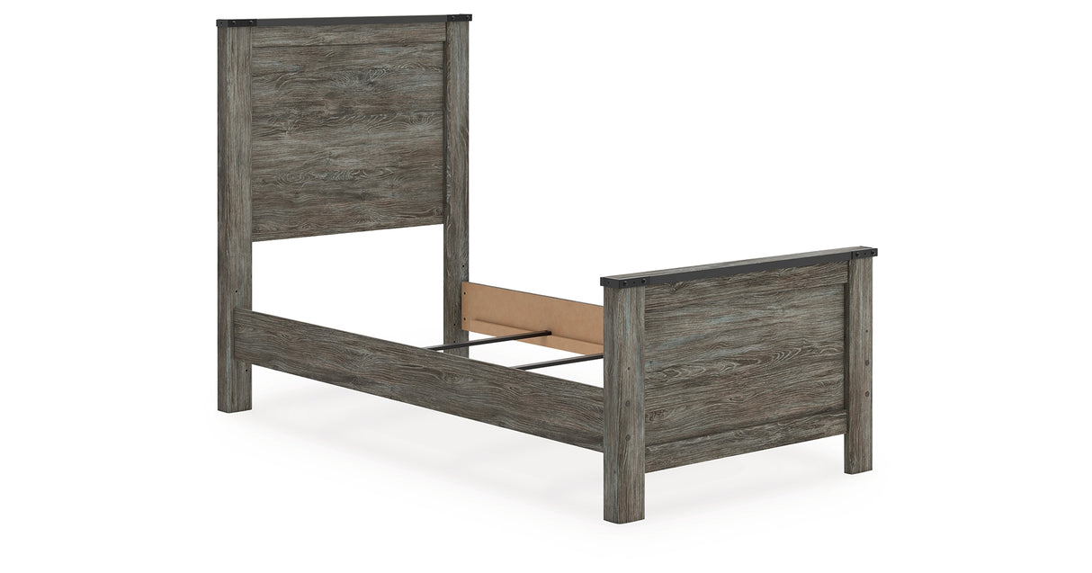 Frandern Twin Panel Bed, Dresser and Mirror from Ashley Furniture - Luna Furniture