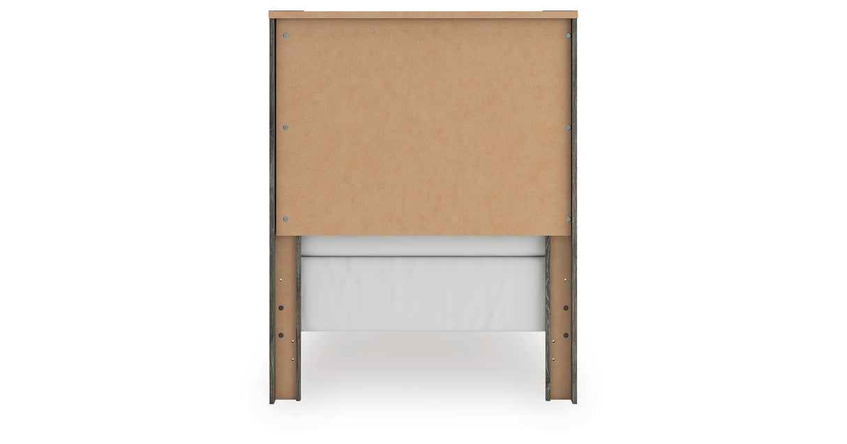 Frandern Twin Panel Bed, Dresser and Mirror from Ashley Furniture - Luna Furniture