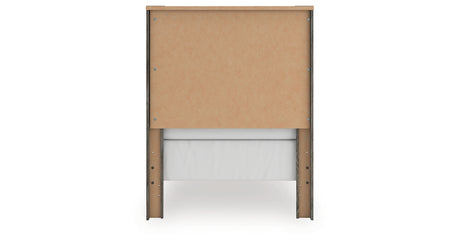 Frandern Twin Panel Bed, Dresser and Mirror from Ashley Furniture - Luna Furniture