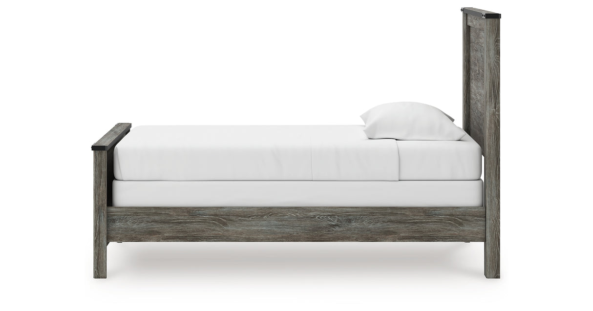 Frandern Twin Panel Bed, Dresser and Mirror from Ashley Furniture - Luna Furniture