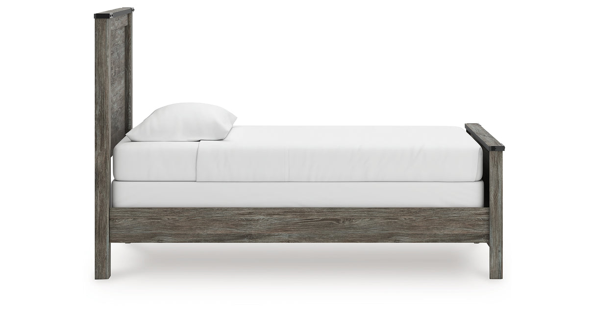 Frandern Twin Panel Bed, Dresser and Mirror from Ashley Furniture - Luna Furniture