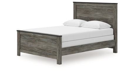 Frandern Black/Gray Queen Panel Bed from Ashley Furniture - Luna Furniture