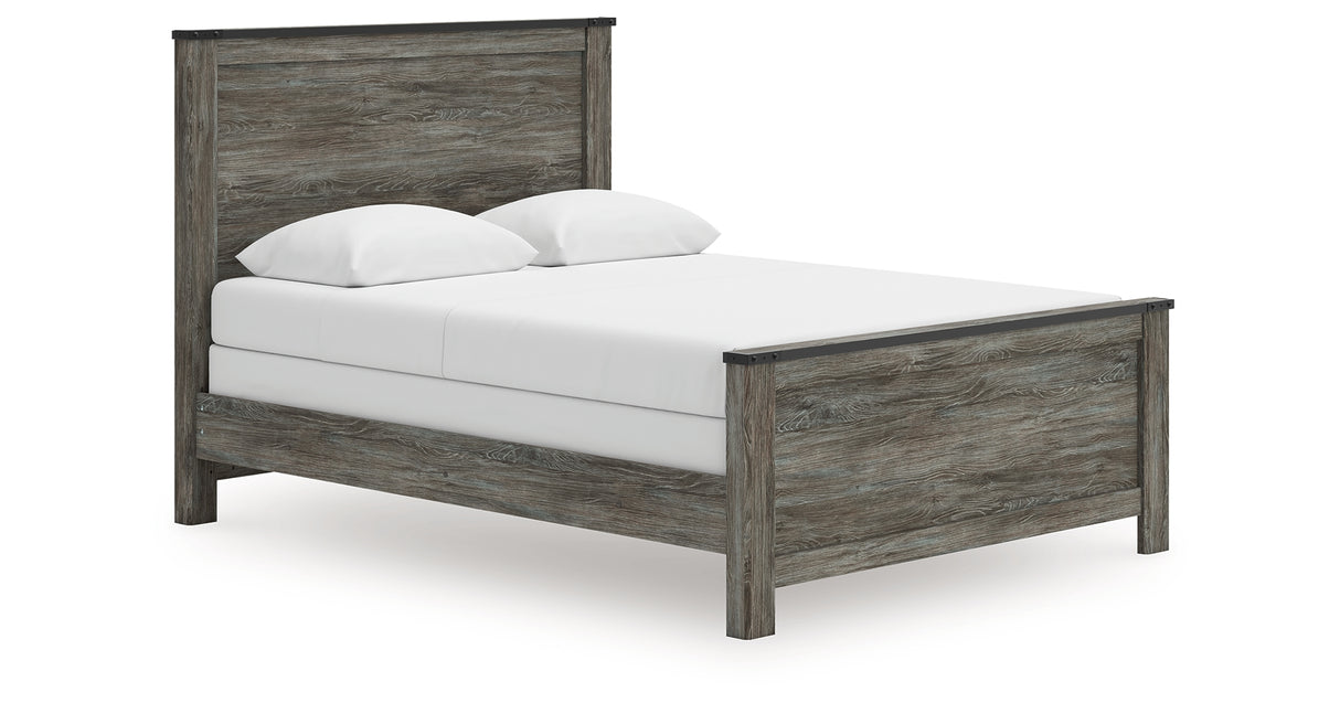 Frandern Black/Gray Twin Panel Bed