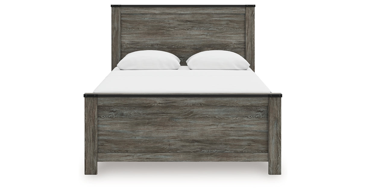 Frandern Queen Panel Bed, Dresser, Mirror, Chest and 2 Nightstands from Ashley Furniture - Luna Furniture