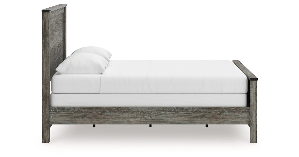 Frandern Queen Panel Bed, Dresser, Mirror, Chest and 2 Nightstands from Ashley Furniture - Luna Furniture