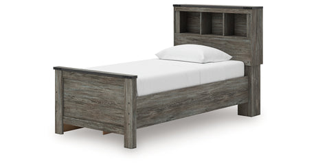 Frandern Twin Bookcase Bed with Storage, Dresser and Mirror from Ashley Furniture - Luna Furniture