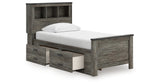 Frandern Twin Bookcase Bed with Storage, Dresser and Mirror from Ashley - Luna Furniture