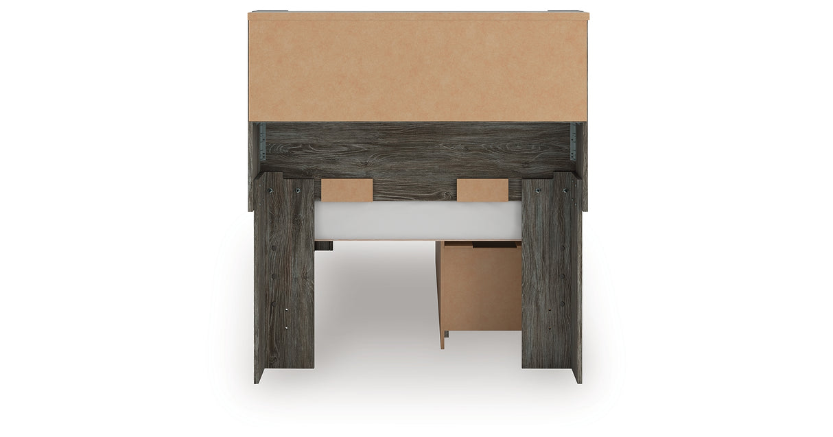 Frandern Twin Bookcase Bed with Storage, Dresser and Mirror from Ashley - Luna Furniture