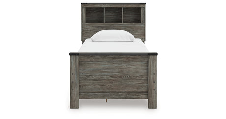 Frandern Twin Bookcase Bed with Storage, Dresser and Mirror from Ashley Furniture - Luna Furniture