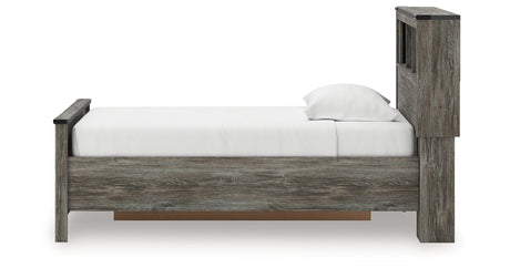 Frandern Twin Bookcase Bed with Storage, Dresser and Mirror from Ashley Furniture - Luna Furniture