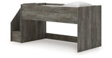 Frandern Gray Twin Loft Bed from Ashley Furniture - Luna Furniture