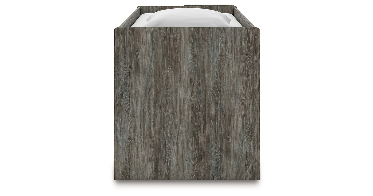 Frandern Gray Twin Loft Bed from Ashley Furniture - Luna Furniture